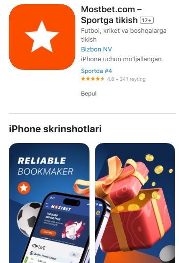 Mostbet ilovasini qanday yuklab olish mumkin iOS uchun
