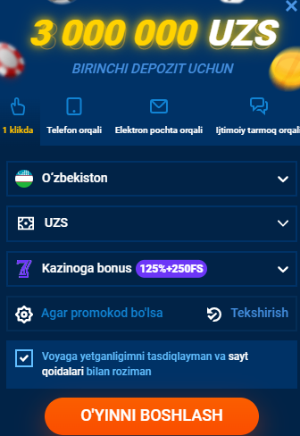 Ro'yxatdan o'tishning bosqichma-bosqich ko'rsatmasi